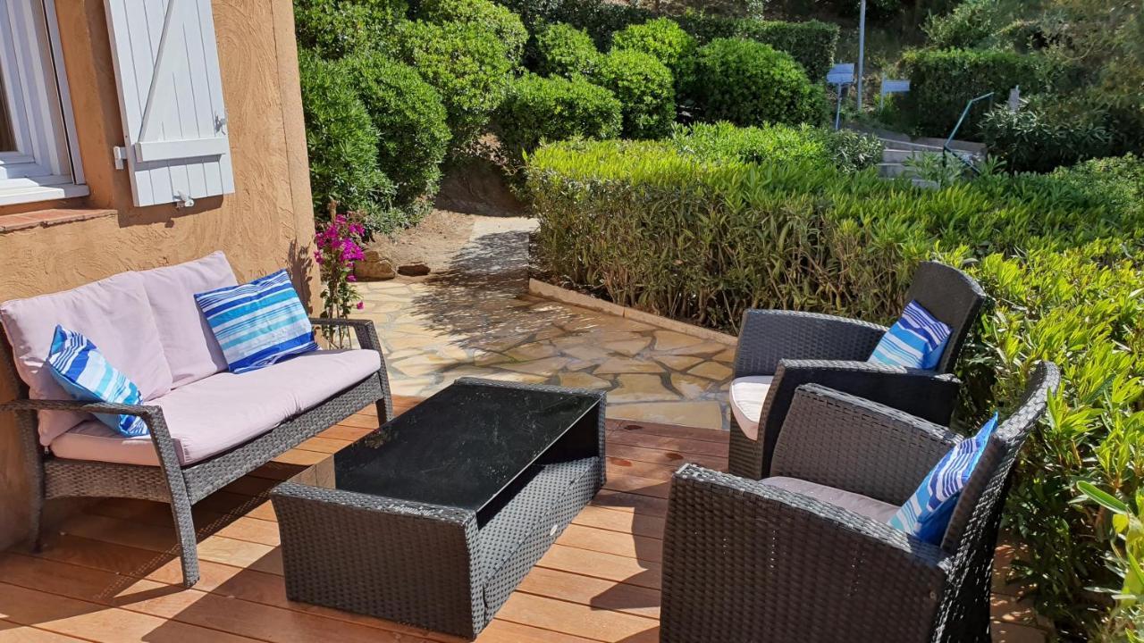 Les Issambres Appart 6 Pers Grande Terrasse Superbe Vue Mer Et Golfe De Saint Tropez, Piscine Buitenkant foto